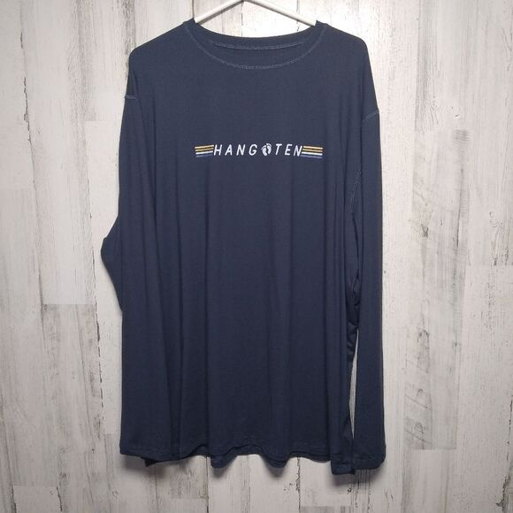 Hang Ten Men's XXL Blue Long Sleeve Tee UPF 50+ - Picture 1 of 5